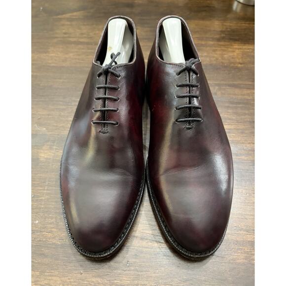 $1100 Nettleton Calvary Oxford leather shoes Size 8 Mens Burgundy Color Perfect